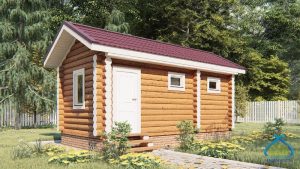 Баня из бревна 3×6 в русском стиле, под ключ в Нижнем Новгороде, фото 1