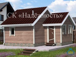 Каркасная баня 5×6 в классическом стиле, под ключ в Нижнем Новгороде, фото 1