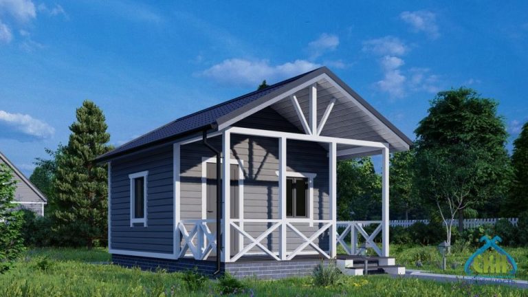 Дачный дом 4х4 одноэтажный с террасой, под ключ в Нижнем Новгороде, фото 8