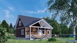 Дачный дом 6х8 двухэтажный 4 комнаты, под ключ в Нижнем Новгороде, фото 1
