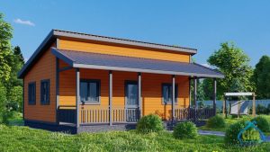 Каркасный дом 5х8 одноэтажный 1 спальня, под ключ в Нижнем Новгороде, фото 1