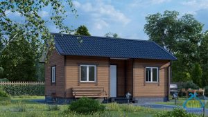 Каркасный дом 6х8 одноэтажный 2 комнаты, под ключ в Нижнем Новгороде, фото 1